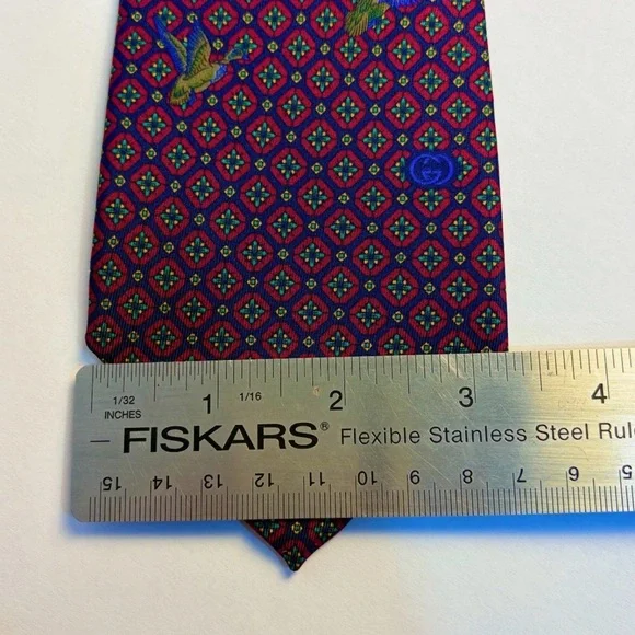 Gucci Men's Tie in Rich Purple with Pattern - Picture 4 of 4